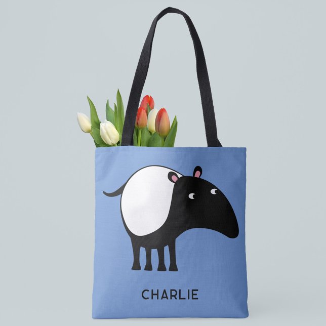 Tote Bag Tapir Nom personnalisé (Créateur téléchargé)