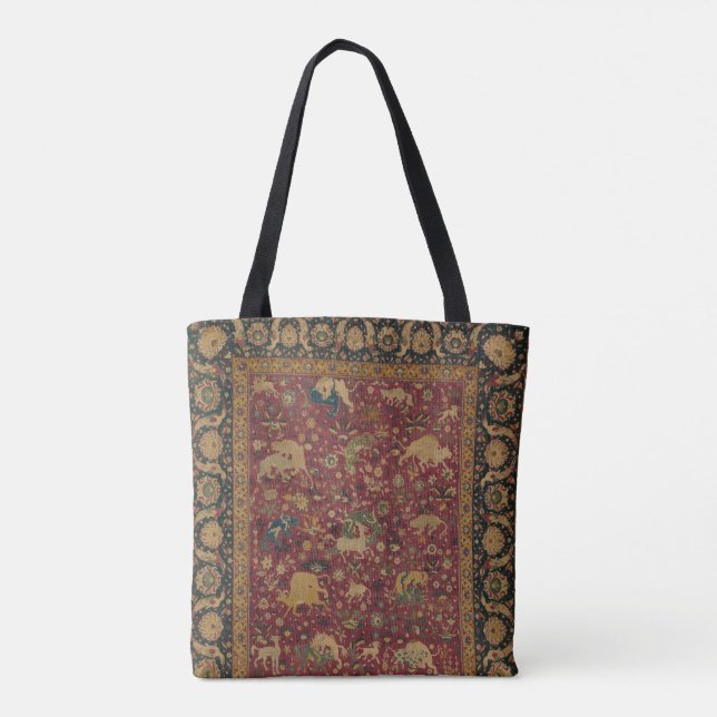 Tote Bag Tapis animal perse Fourre-tout (Dos)