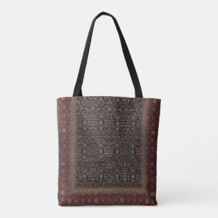 Tote Bag Tapis Fourre-tout de Millefleur de Cachemirien