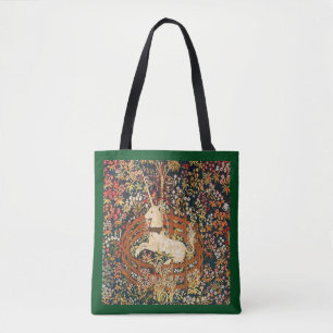 Tote Bag Tapisserie médiévale captive Unicorn