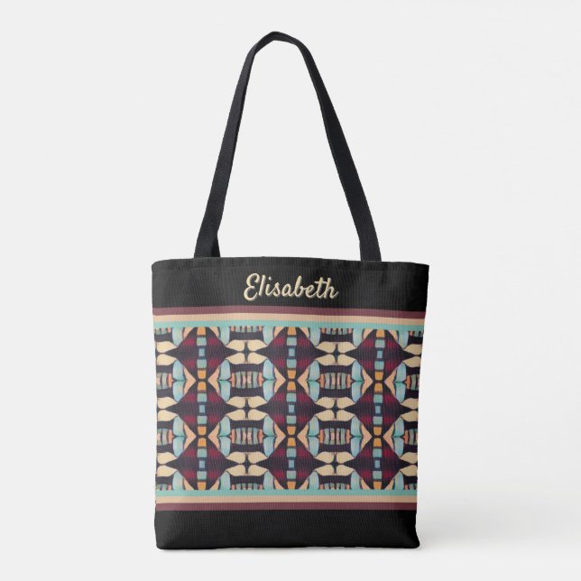 Tote Bag Tapisserie Tribale Terreuse (Dos)