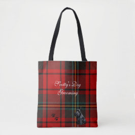 Tote Bag Tartan écossais Terrier (Scotty). Modifiable