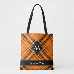 Tote Bag Tartan orange d'Halloween