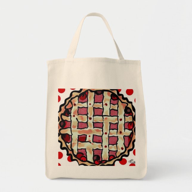 Tote Bag Tarte aux cerises (Devant)