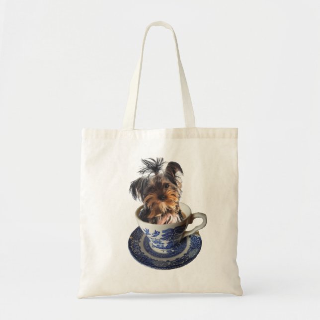 Tote Bag Tasse de thé Terrier (Devant)