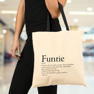 Tote Bag Tatie, Tante, Définition Tante Moderne Amusante