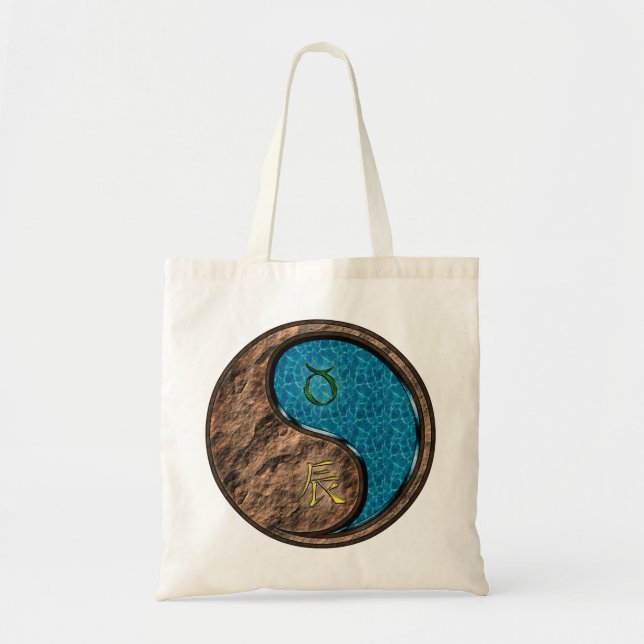 Tote Bag Taurus & Dragon d'eau (Devant)