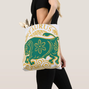 Tote Bag Taurus Signe du zodiaque sur un