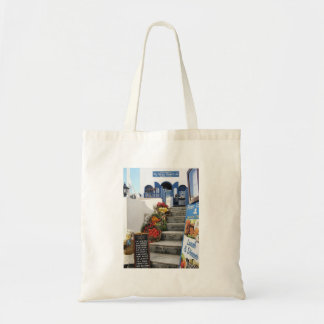 Tote Bag taverne grecque sur Santorini, Grèce