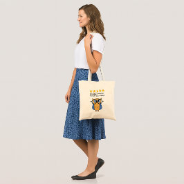 Tote Bag Teacher custom text school owl