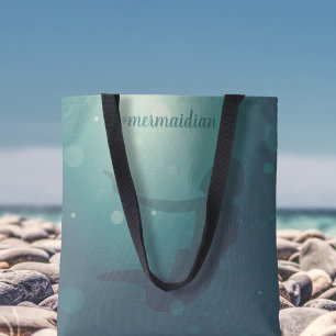 Tote Bag Teal Mermaid
