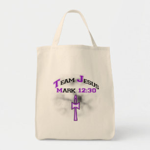 Tote Bag Team Jesus Mark 12:30