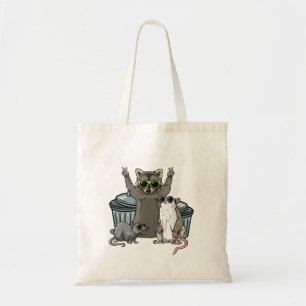 Tote Bag Team Trash Opossum Raccoon Rat, Animaux Drôle Garb