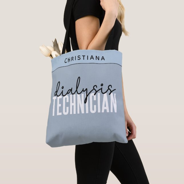 Tote Bag Technicien de dialyse personnalisé | Cadeaux techn (De près)