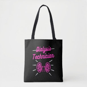 Tote Bag Technicien en dialyse Reins colorés Infirmière Méd