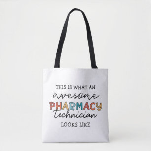 Tote Bag Technicien en pharmacie Awesome Technologie en pha