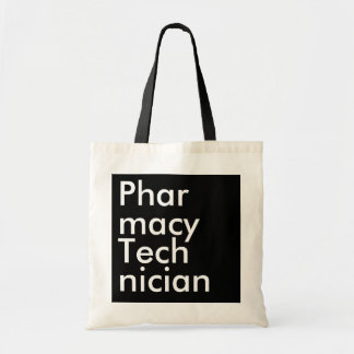 Tote Bag Technicien en pharmacie Carré noir
