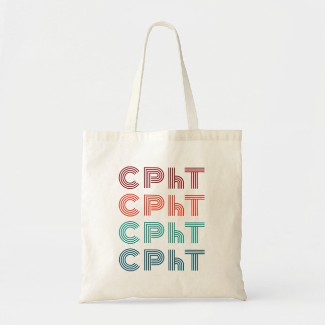 Tote Bag Technicien en pharmacie certifié CPhT (Devant)