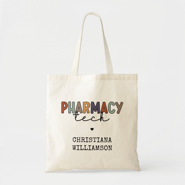 Tote Bag Technicien en pharmacie sur mesure (Devant)
