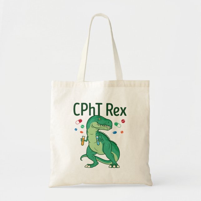 Tote Bag Technicien en pharmacie Tech CPhT Rex (Devant)