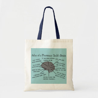 Tote Bag Technologie "atlas de pharmacie de cerveau de