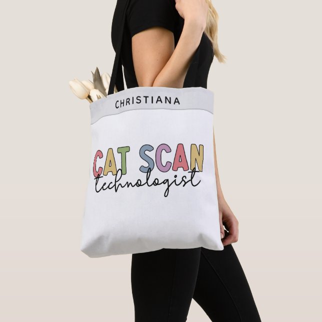 Tote Bag Technologue en numérisation CAT personnalisée Cade (De près)
