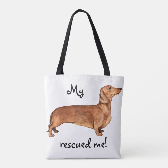 Tote Bag Teckel de délivrance (Dos)