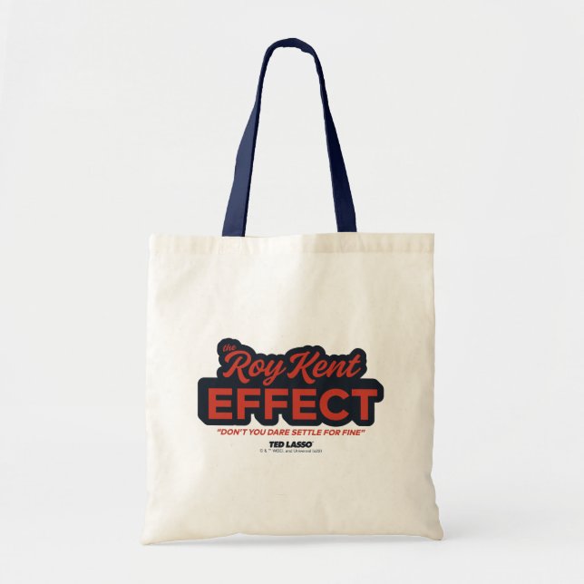 Tote Bag Ted Lasso | Graphique de typographie de l'effet Ro (Devant)