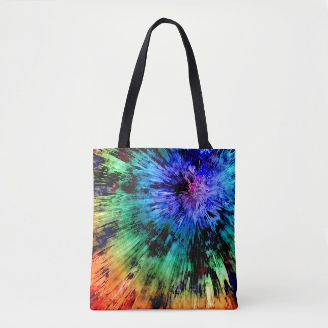Tote Bag Teinture à tarte Abstraite (Devant)