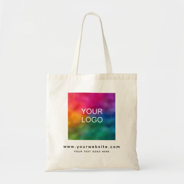 Tote Bag Télécharger le site Web du logo d'entreprise Modèl (Devant)
