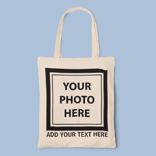 Tote Bag Télécharger l'image et la photo & Ajouter du texte