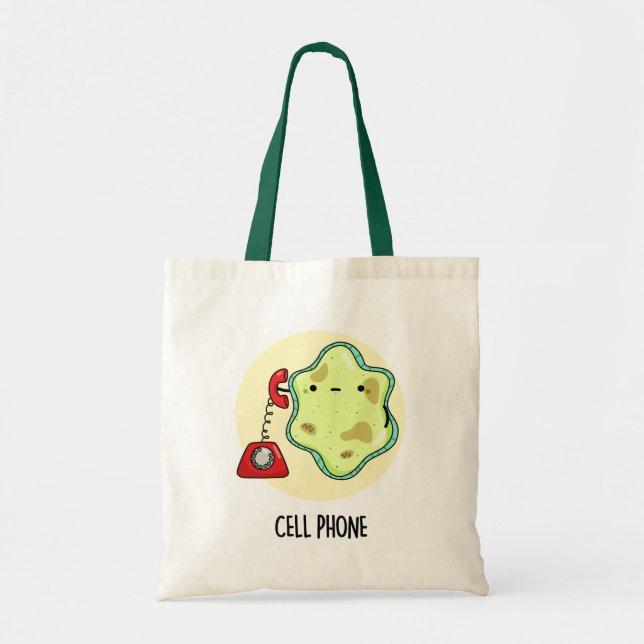 Tote Bag Téléphone cellulaire drôle Biologie jeu de science (Devant)