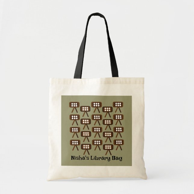 Tote Bag Télévision Set Bibliothèque de livres pour enfants (Devant)