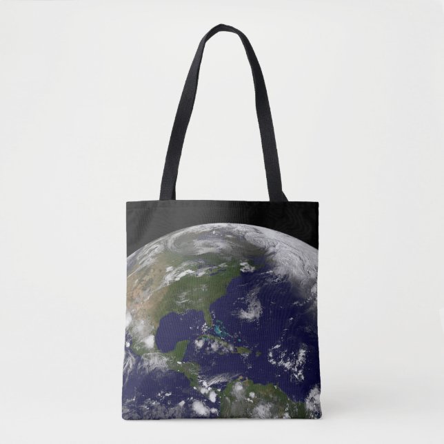 Tote Bag Tempêtes Tropicales Sur La Planète Terre. (Devant)