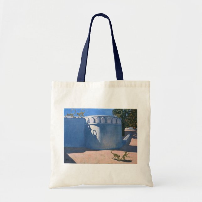 Tote Bag Temple Inde 2000 de singe (Devant)