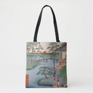 Tote Bag Temple Mokuboji Ukiyo-e Art japonais Vintage