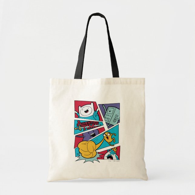 Tote Bag Temps d'aventure | Graphique du panneau d'action (Devant)