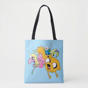 Tote Bag Temps d'aventure   Lady, Bubblegum, Finn & Jake