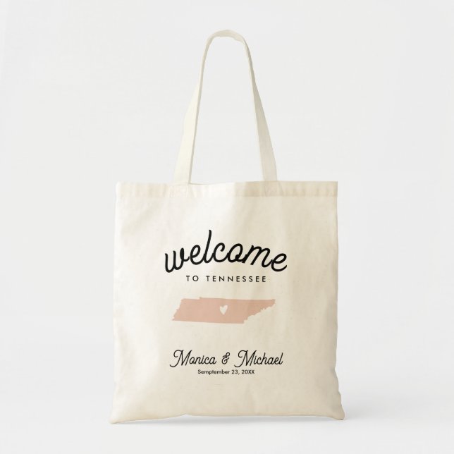 Tote Bag TENNESSEE destination Mariage N'IMPORTE QUELLE COU (Devant)