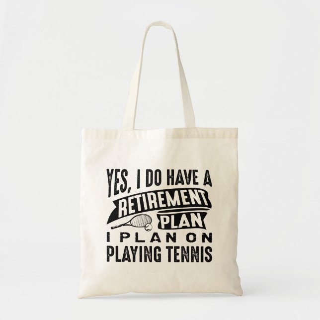 Tote Bag Tennis de retraite (Devant)