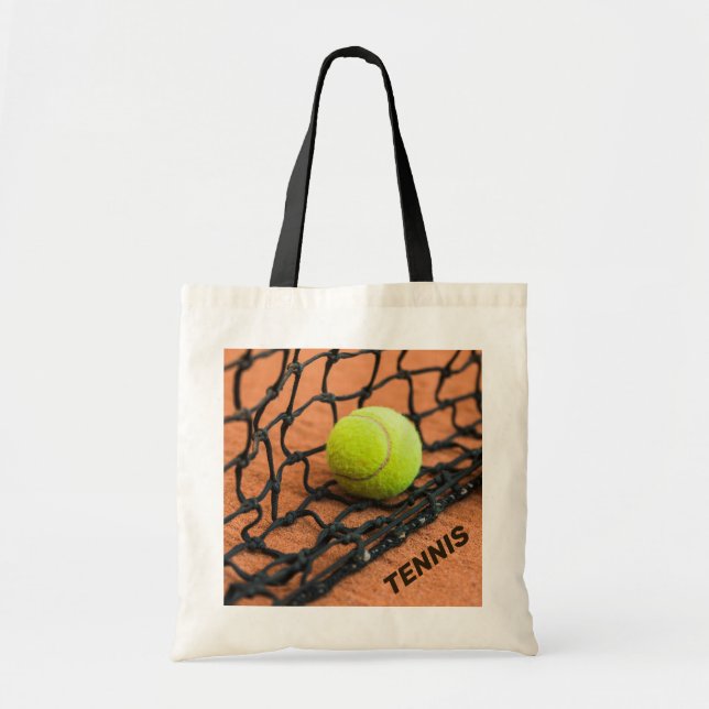 Tote Bag Tennis de texte personnalisé (Devant)