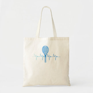 Tote Bag Tennis Love Tennis Heartbeat