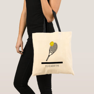 Tote Bag Tennis Personalized Name or Monogram