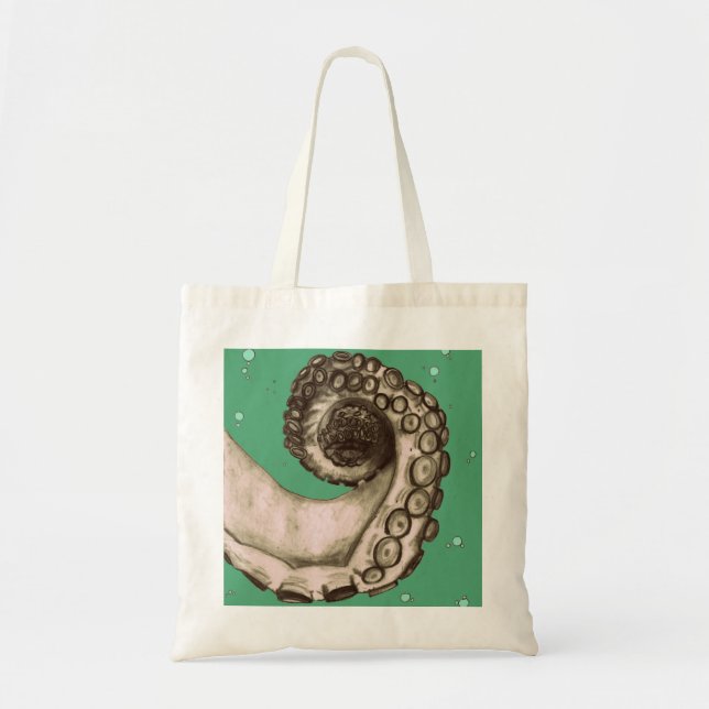 Tote Bag Tentacle Tentacle Tatouage Tatouage Nautique vinta (Devant)