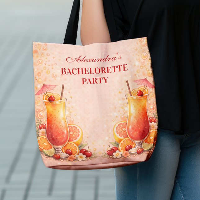 Tote Bag Tequila Sunrise Miami Weekend Bachelorette Party (Créateur téléchargé)