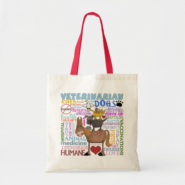 Tote Bag Termes Vétérinaires Art Subway (Devant)