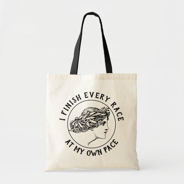 Tote Bag Terminer le budget de la course Fourre-tout (Devant)
