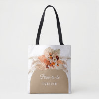 Terracotta boho arc cuivre brûlé orange pampas