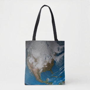 Tote Bag Terre Pleine Avec Des Nuages Simulés Sur L'Amériqu