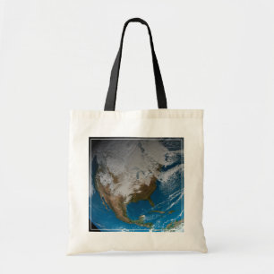 Tote Bag Terre Pleine Avec Des Nuages Simulés Sur L'Amériqu